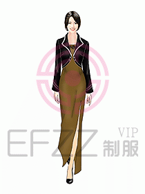 西餐咨客服裝153