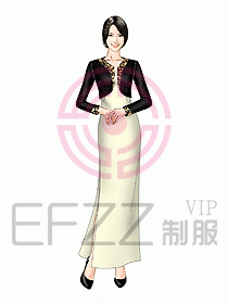 西餐咨客服裝155