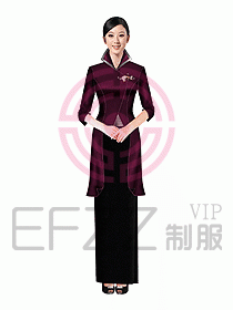 西餐咨客服裝154