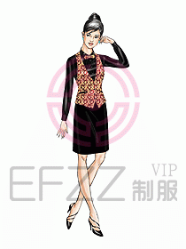 西餐服務(wù)生服裝403