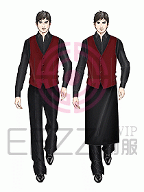 西餐服務生服裝418