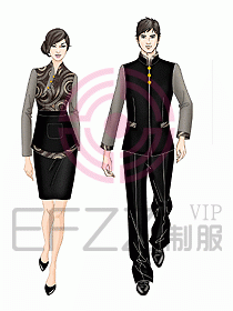 中餐服務(wù)員制服712