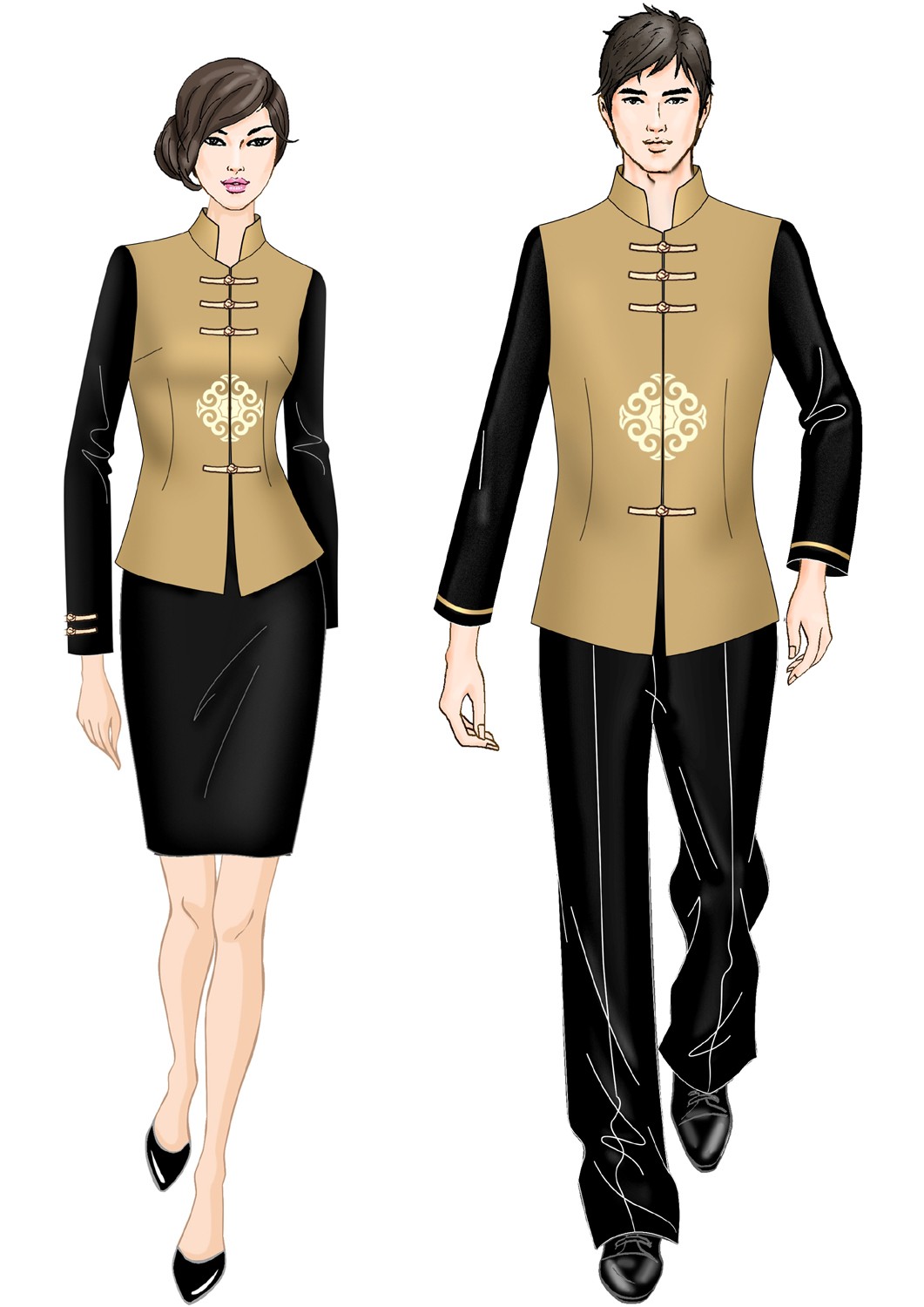 中餐服務員制服723