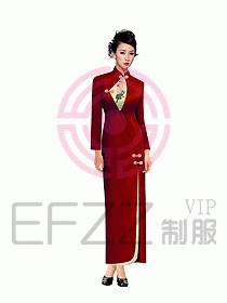 中餐迎賓制服048