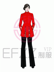 中餐服務員制服858