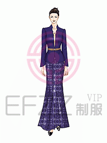 酒店中餐迎賓制服設計429