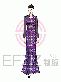 酒店中餐迎賓制服設(shè)計432