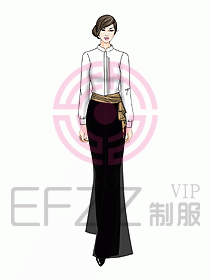 酒店中餐服務員制服設計915