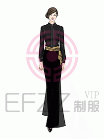 酒店中餐服務(wù)員制服設(shè)計916