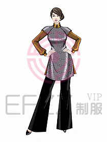 酒店中餐服務員制服設計927