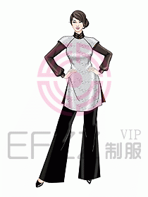 酒店中餐服務員制服設計928