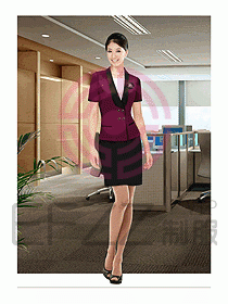 女短袖職業裝085