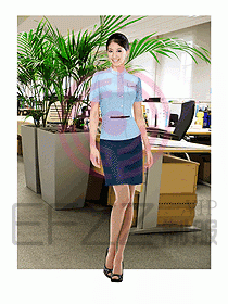 女短袖職業裝089