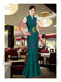酒店制服中餐迎賓463