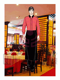 酒店西餐服務生制服533