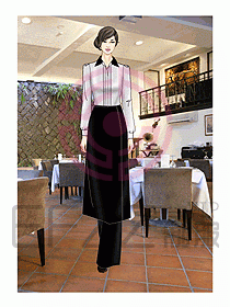 酒店西餐服務生制服535