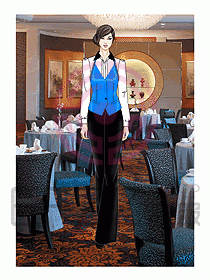 酒店西餐服務(wù)生制服542