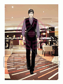 酒店西餐服務生制服552