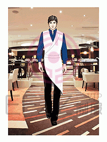 酒店西餐服務生制服553