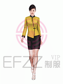 酒店中餐服務員制服設計圖981