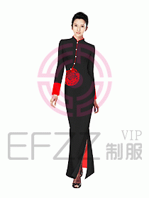 中餐服務(wù)員制服設(shè)計圖1030