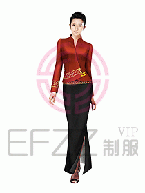中餐迎賓制服設計圖517