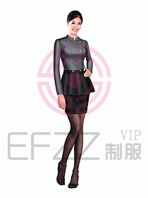 西餐服務員制服設計圖646