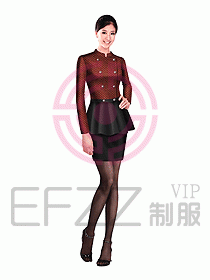 西餐服務員制服設計圖660