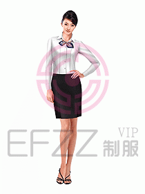 女職業裝長袖襯衫設計圖128