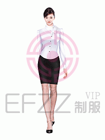 女職業裝長袖襯衫設計圖147