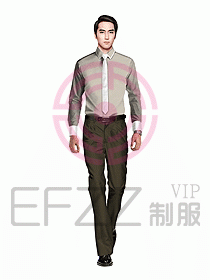 男職業裝長袖襯衫設計圖210