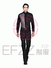 男職業裝長袖襯衫設計圖221