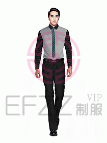 男職業裝長袖襯衫設計圖229