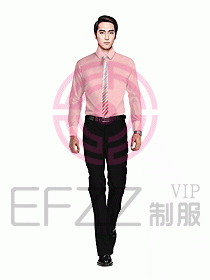 男職業裝長袖襯衫設計圖248