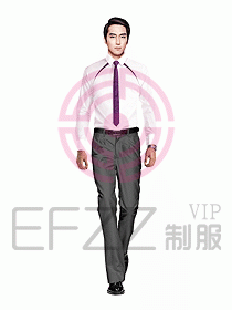 男職業裝長袖襯衫設計圖249