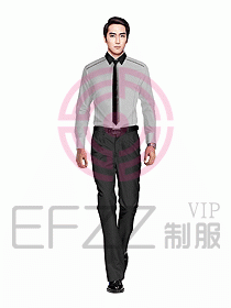 男職業裝長袖襯衫設計圖256