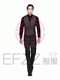 男職業裝馬夾設計圖088