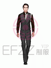 男職業裝馬夾設計圖089