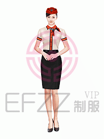 空姐服裝設計效果圖349