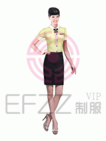 空姐服裝設計效果圖370