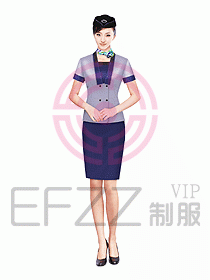 空姐服裝設計效果圖406