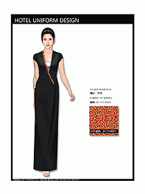 中餐咨客服裝設(shè)計效果圖538