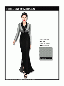 中餐咨客服裝設(shè)計效果圖543