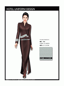 中餐咨客服裝設(shè)計(jì)效果圖544