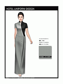 中餐咨客服裝設(shè)計效果圖547