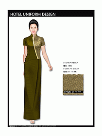 中餐咨客服裝設(shè)計(jì)效果圖548