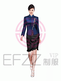 中餐服務(wù)員服裝設(shè)計(jì)效果圖1035