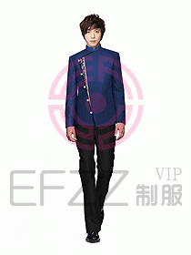 中餐服務員服裝設計效果圖1038