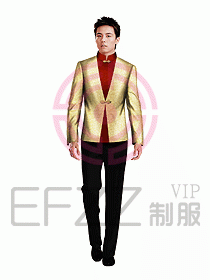 中餐服務員服裝設計效果圖1045