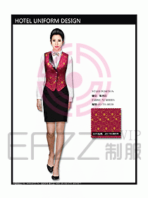 西餐服務員制服設計效果圖712